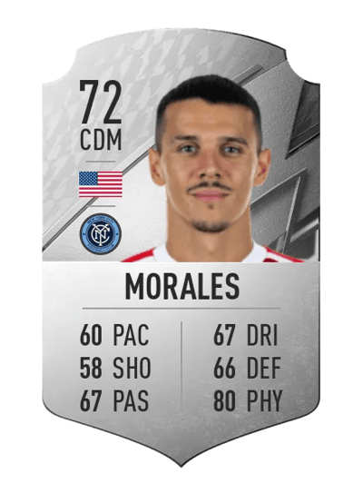 Alfredo Morales Rare 72 OVR