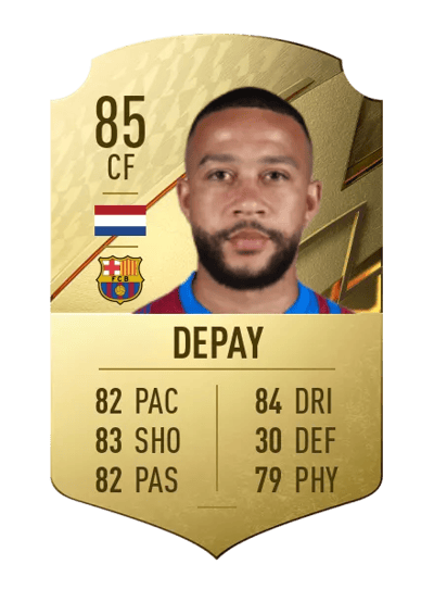Memphis Depay Rare 85 OVR