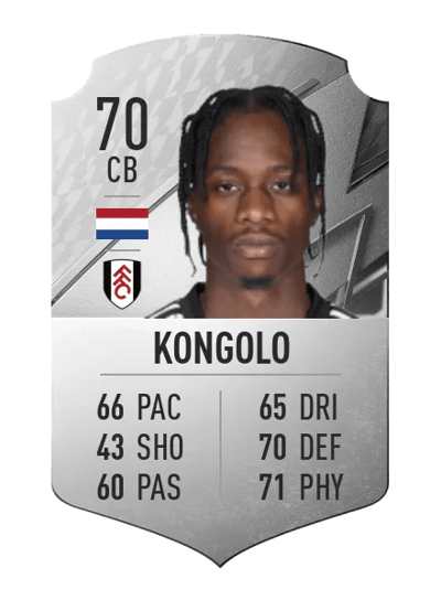 Terence Kongolo Rare 70 OVR