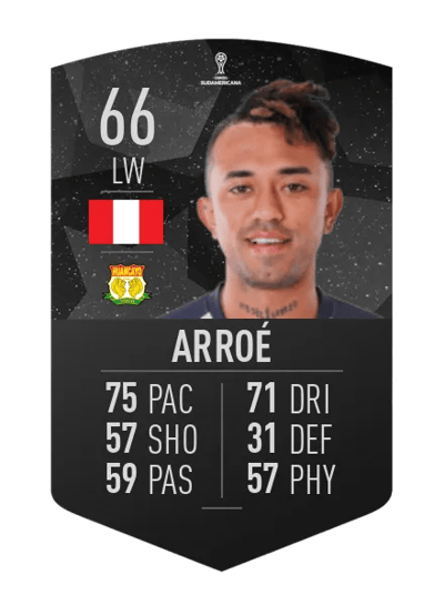 Joazhiño Arroé CONMEBOL SUDAMERICANA 66 OVR
