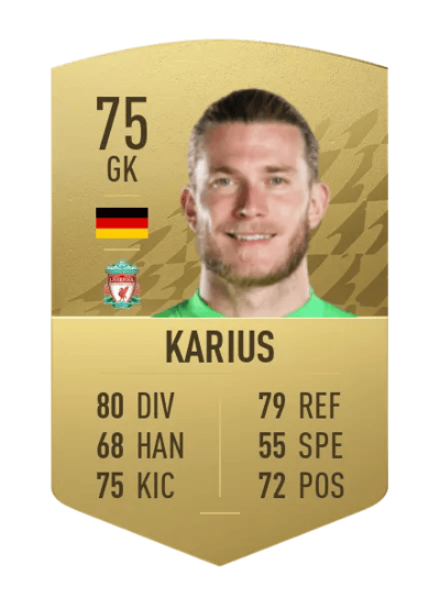 Loris Karius Common 75 OVR