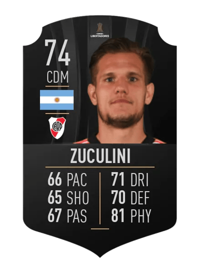Bruno Zuculini CONMEBOL LIBERTADORES 74 OVR