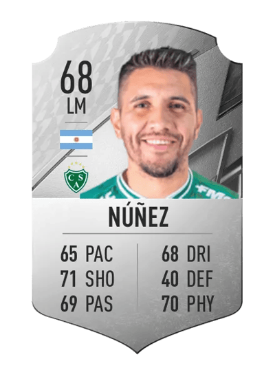 Gervasio Núñez Rare 68 OVR