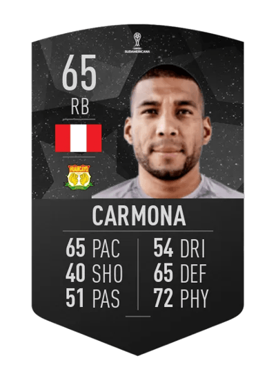 Giancarlo Carmona CONMEBOL SUDAMERICANA 65 OVR