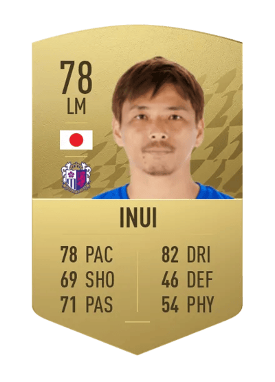 Takashi Inui Common 78 OVR