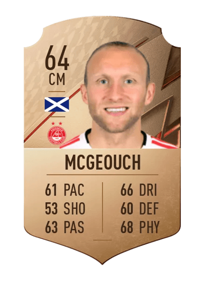 Dylan McGeouch Rare 64 OVR