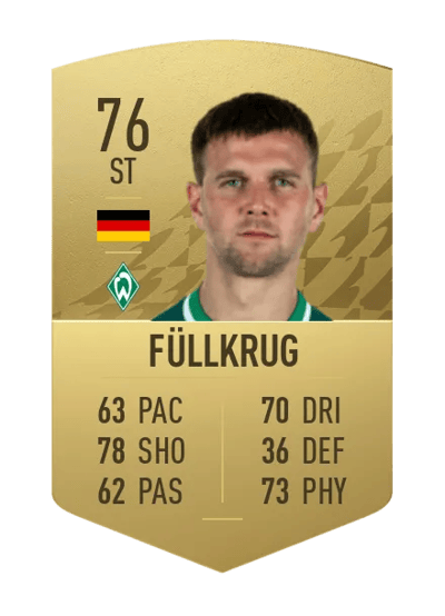 Niclas Füllkrug Common 76 OVR