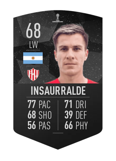Cristian Insaurralde CONMEBOL SUDAMERICANA 68 OVR