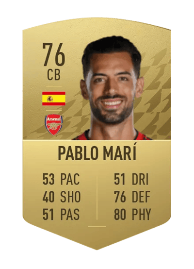Pablo Marí Common 76 OVR