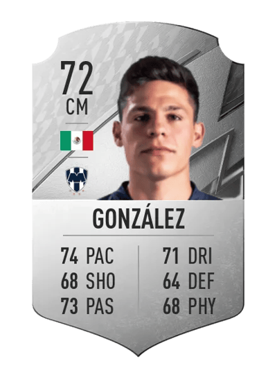 Arturo González Rare 72 OVR