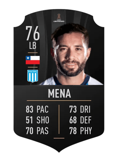 Eugenio Mena CONMEBOL LIBERTADORES 76 OVR