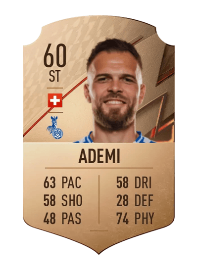 Orhan Ademi Rare 60 OVR