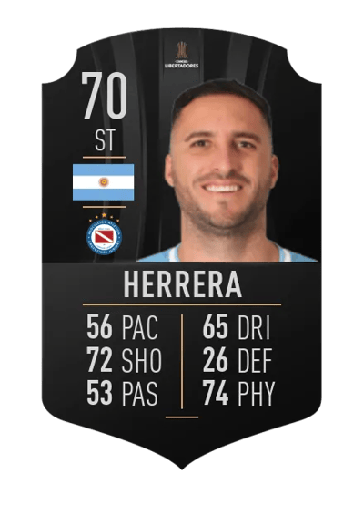Emanuel Herrera CONMEBOL LIBERTADORES 70 OVR