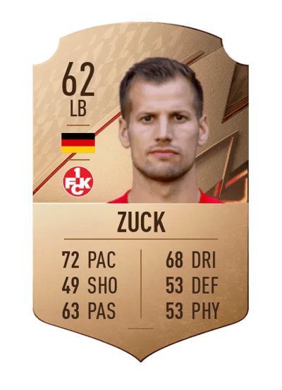 Hendrick Zuck Rare 62 OVR