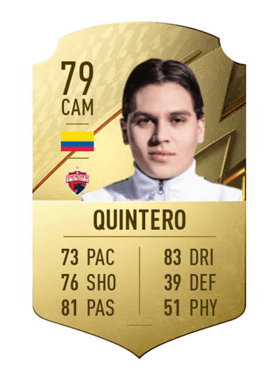 Juan Fernando Quintero Rare 79 OVR