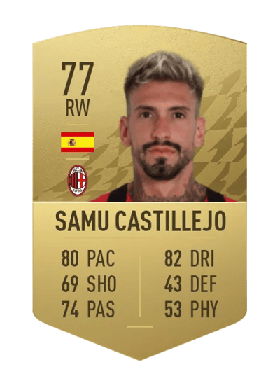 Samu Castillejo Common 77 OVR