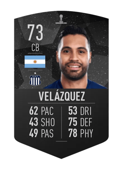 Julián Velázquez CONMEBOL SUDAMERICANA 73 OVR