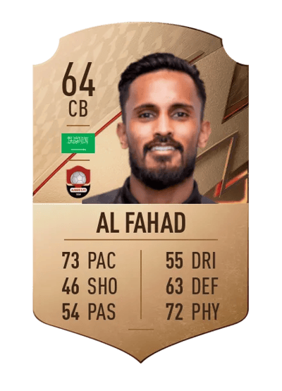 Abdullah Al Fahad Rare 64 OVR