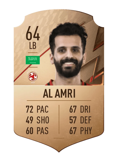 Mohammed Al Amri Rare 64 OVR