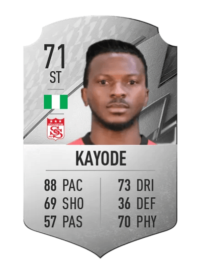 Olarenwaju Kayode Rare 71 OVR