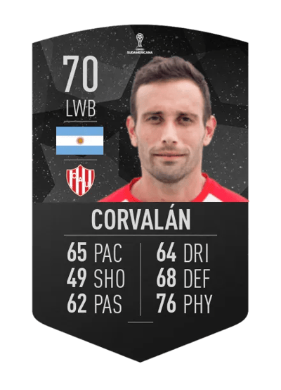 Claudio Corvalán CONMEBOL SUDAMERICANA 70 OVR
