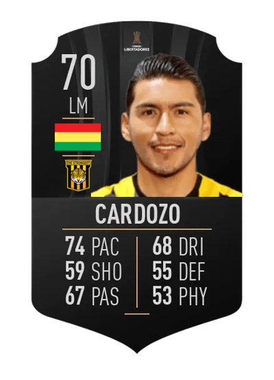 Rudy Cardozo CONMEBOL LIBERTADORES 70 OVR
