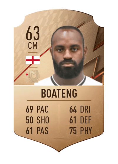 Hiram Boateng Rare 63 OVR