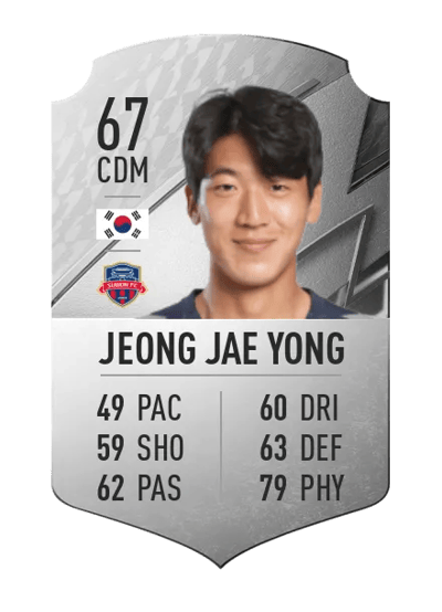 Jeong Jae Yong Rare 67 OVR
