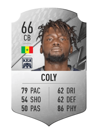Aliou Coly Rare 66 OVR