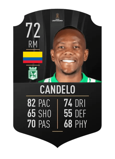 Yerson Candelo CONMEBOL LIBERTADORES 72 OVR