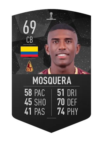 Sergio Mosquera CONMEBOL SUDAMERICANA 69 OVR