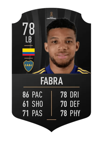 Frank Fabra CONMEBOL LIBERTADORES 78 OVR