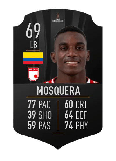 Dairon Mosquera CONMEBOL LIBERTADORES 69 OVR