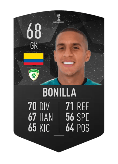 Cristian Bonilla CONMEBOL SUDAMERICANA 68 OVR