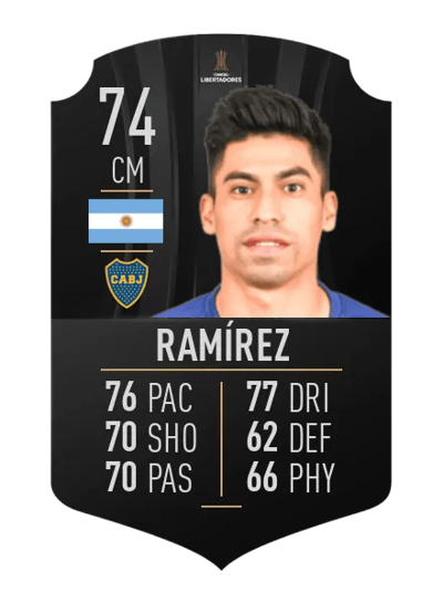 Juan Ramírez CONMEBOL LIBERTADORES 74 OVR