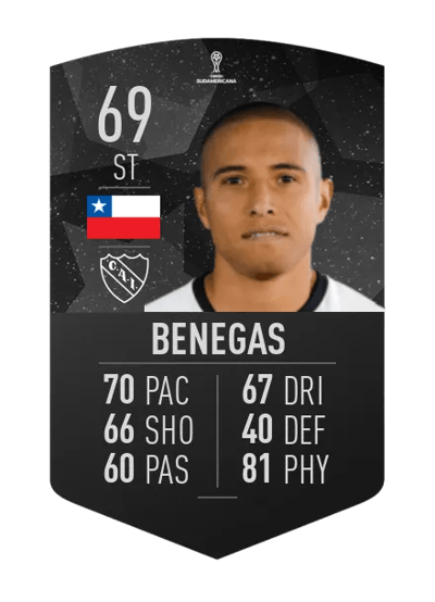 Leandro Benegas CONMEBOL SUDAMERICANA 69 OVR