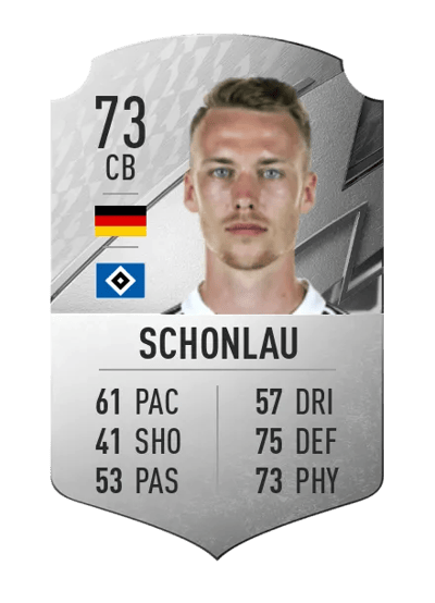 Sebastian Schonlau Rare 73 OVR