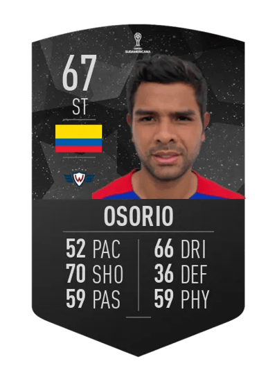 Humberto Osorio CONMEBOL SUDAMERICANA 67 OVR