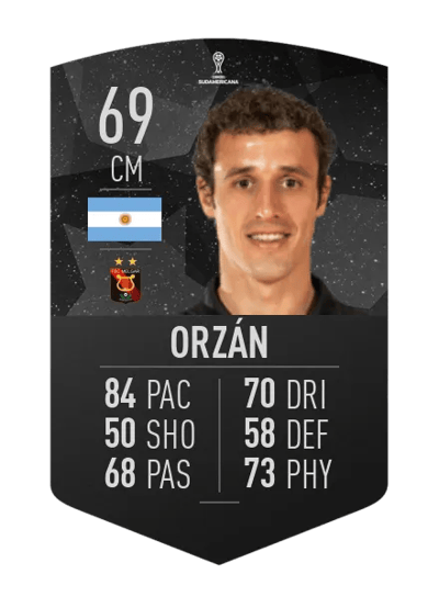 Horacio Orzán CONMEBOL SUDAMERICANA 69 OVR