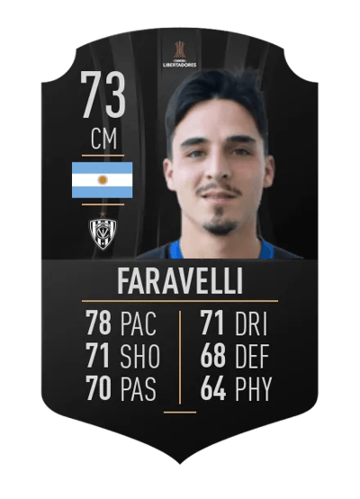Lorenzo Faravelli CONMEBOL LIBERTADORES 73 OVR