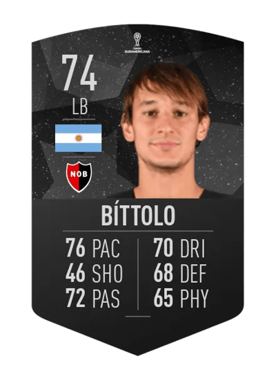 Mariano Bíttolo CONMEBOL SUDAMERICANA 74 OVR