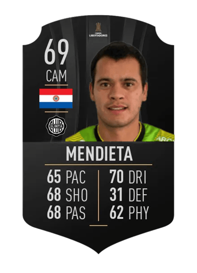 William Mendieta CONMEBOL LIBERTADORES 69 OVR
