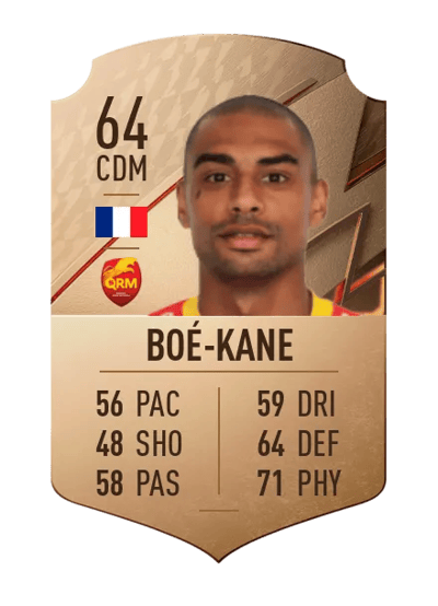 Yann Boé-Kane Rare 64 OVR