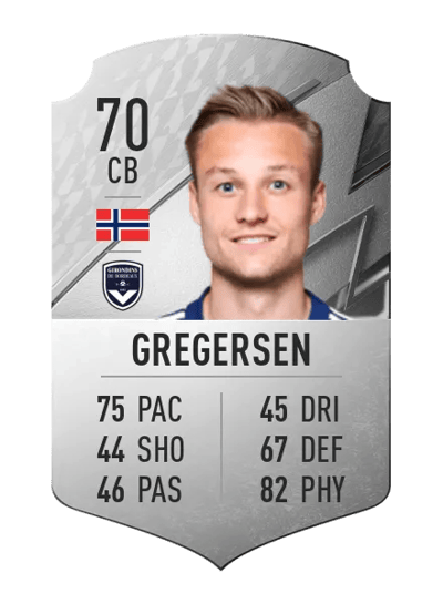 Stian Rode Gregersen Rare 70 OVR