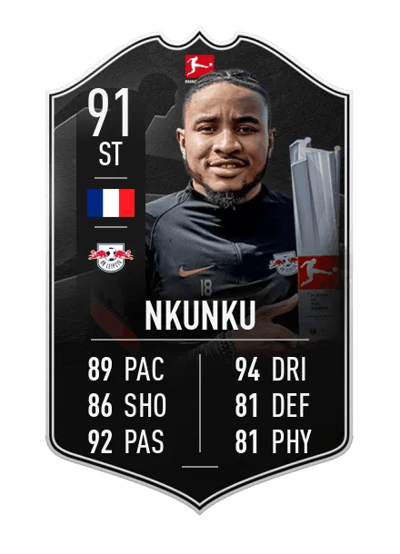Christopher Nkunku POTM Bundesliga 91 OVR