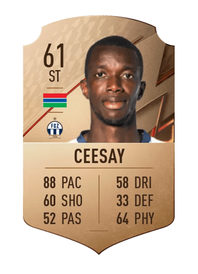 Assan Ceesay Rare 61 OVR