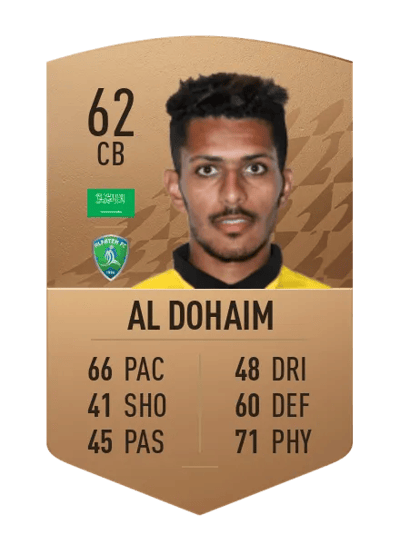 Amaar Al Dohaim Common 62 OVR