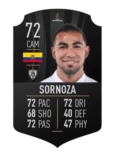 Junior Sornoza CONMEBOL LIBERTADORES 72 OVR