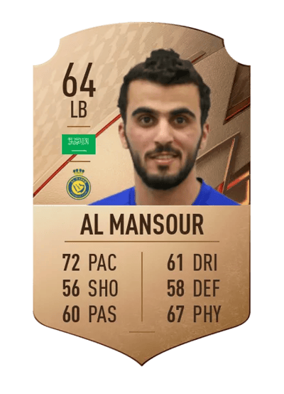 Hamad Al Mansour Rare 64 OVR
