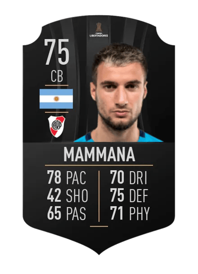 Emanuel Mammana CONMEBOL LIBERTADORES 75 OVR